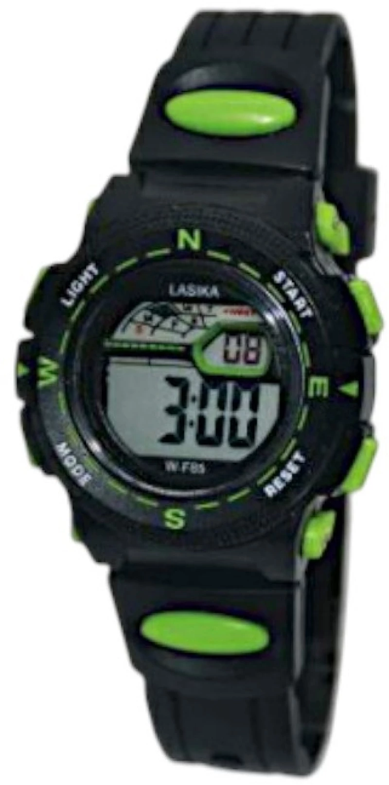 Παιδικό ψηφιακό ρολόι χειρός - LS85 - Lasika - 817421 - Black/Green