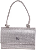 Τσάντα φάκελος clutch CK-6068 - Ασημί Bag to Bag