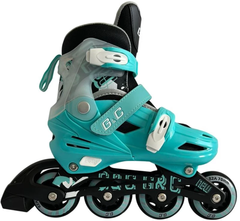 Αυξομειούμενα Roller GC BW125 ΣΕΤ 4 ΣΕ 1 INLINE SKATES  Μπλε/Μαύρο-SMALL (31-34)