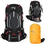 Σακίδιο Πλάτης Ορειβατικό Nils Camp NC1993 NORTHLAKE BLACK 40L (30+10)