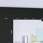vidaXL Κρεμαστό ντουλάπι με ράφι Riga 2 pcs Μαύρος Δρυς και Λευκό