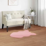 vidaXL Χαλιά Ψεύτικου Κουνελιού Olite Ροζ 50 x 80 cm Πολυεστέρας