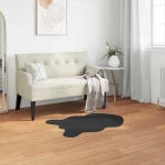 vidaXL Χαλιά Ψεύτικου Κουνελιού Olite Μαύρο 80 x 120 cm Πολυεστέρας