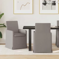 vidaXL Καρέκλες φαγητού 2 pcs Taupe 57 x 67 x 95 εκ ύφασμα