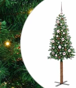 vidaXL Λεπτό Χριστουγεννιάτικο Δέντρο με 150 LED Πράσινο 150 cm