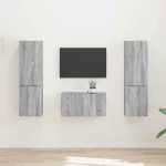 vidaXL 3 pcs Γκρίζο Σονομα