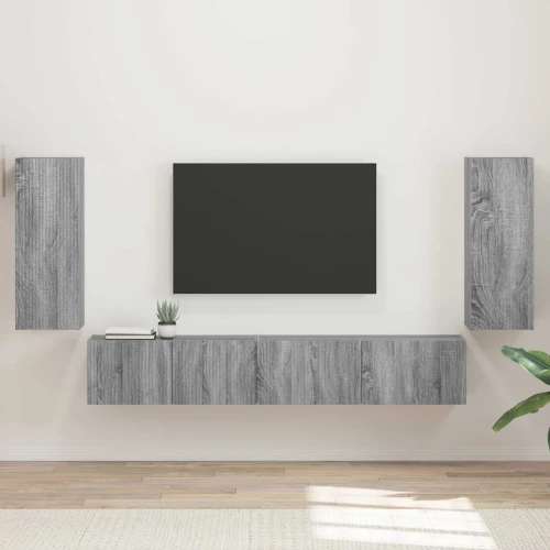 vidaXL 3 pcs Γκρίζο Σονομα