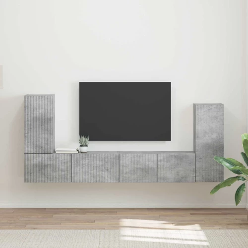vidaXL 4 pcs Σκυρόδεμα Γκρι