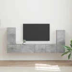 vidaXL 4 pcs Σκυρόδεμα Γκρι