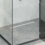vidaXL 360° Νεροχύτης ντους με λεπτό μοντέλο Ασημί 70 cm