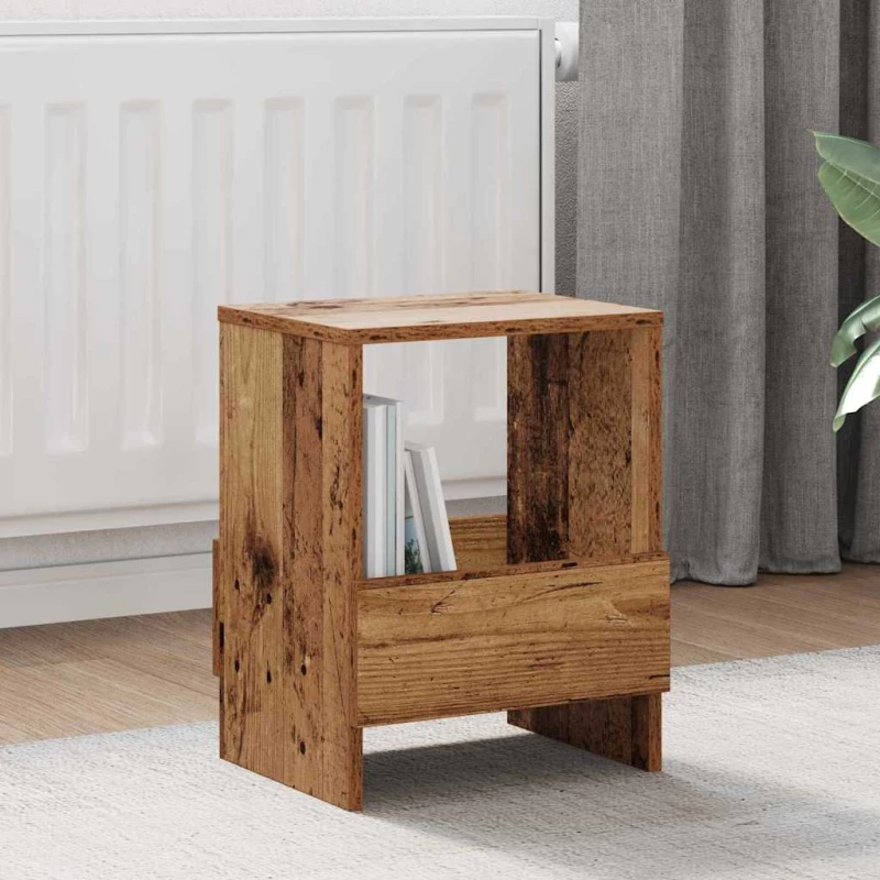 vidaXL Ράφι Περιοδικών 2 pcs Παλιό ξύλο 35 x 30 x 45 εκ.