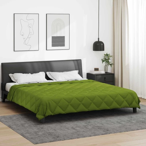 vidaXL Καλοκαιρινό Παπλωματοθήκη Πράσινο 220 x 240 cm Μικροΐνες