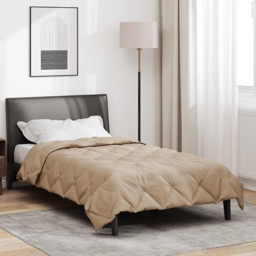 vidaXL Καλοκαιρινό Παπλωματοθήκη Taupe 200 x 140 cm Μικροΐνες