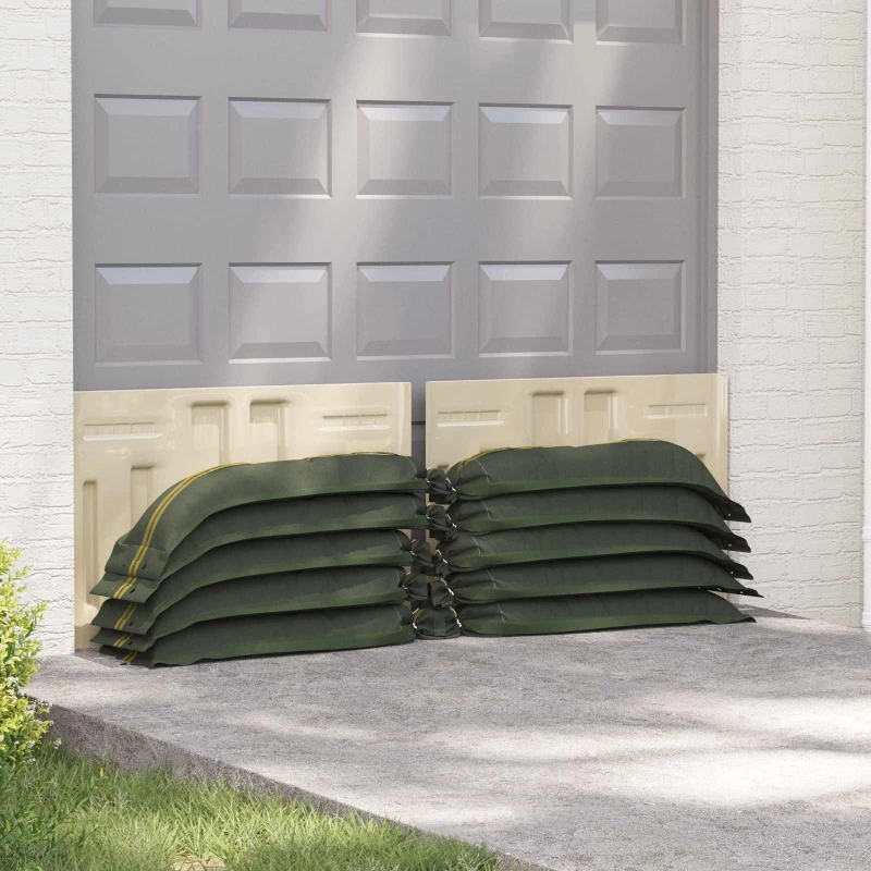 vidaXL Σακιά με άμμο 100 pcs Πράσινο 120 x 27 εκ HDPE