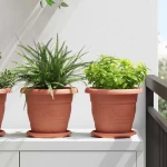 vidaXL Γλάστρες φυτών 24 pcs Κεραμιδί Ø 26 x 21.5 εκ Πλαστικό