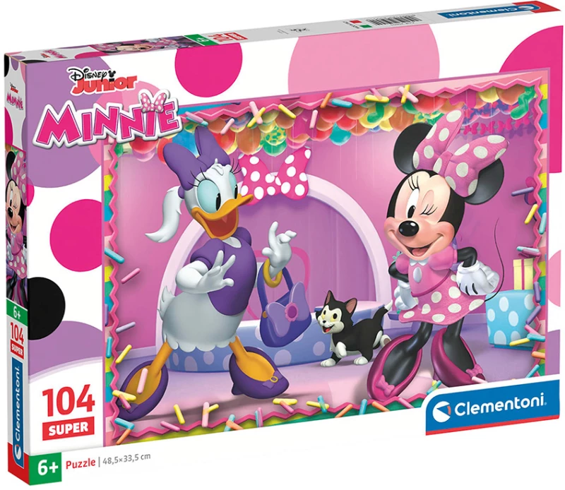 CLEMENTONI ΠΑΙΔΙΚΟ ΠΑΖΛ SUPER COLOR 104 τεμ. MINNIE MOUSE (#1210-25055)