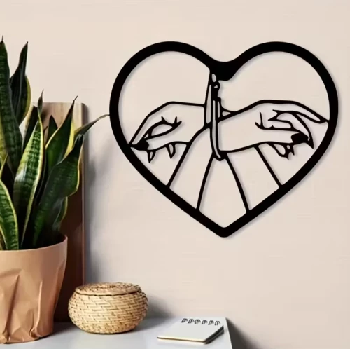 Μεταλλικό Kinky Wall Art Μαύρο
