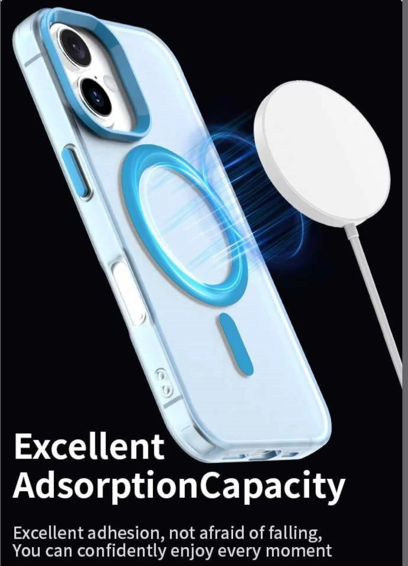 Θήκη iPhone 17 Techsuit CandyCase Σκληρή Ημιδιάφανη με MagSafe - Blue (5949419313385)