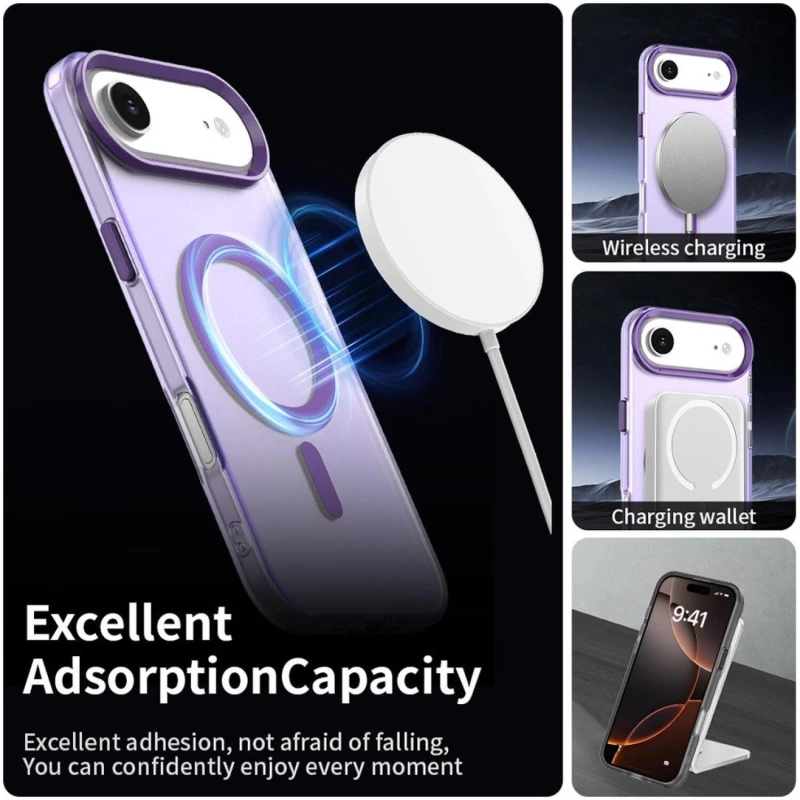 Θήκη iPhone Air Techsuit CandyCase Σκληρή Ημιδιάφανη με MagSafe - Purple (5949419313224)