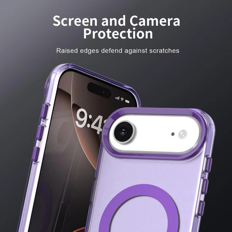 Θήκη iPhone Air Techsuit CandyCase Σκληρή Ημιδιάφανη με MagSafe - Purple (5949419313224)