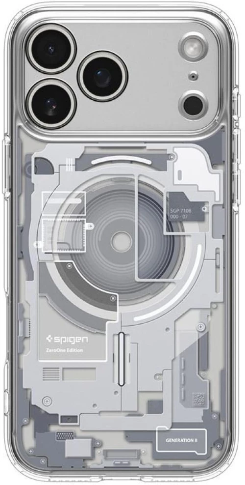 Θήκη iPhone 17 Pro Spigen Ultra Hybrid MagFit Ανθεκτική Σκληρή με MagSafe - Zero One White (ACS10351)
