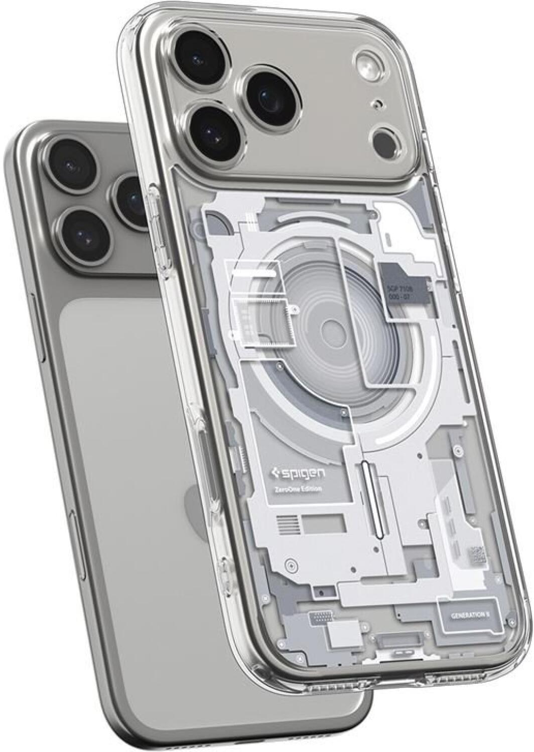 Θήκη iPhone 17 Pro Spigen Ultra Hybrid MagFit Ανθεκτική Σκληρή με MagSafe - Zero One White (ACS10351)