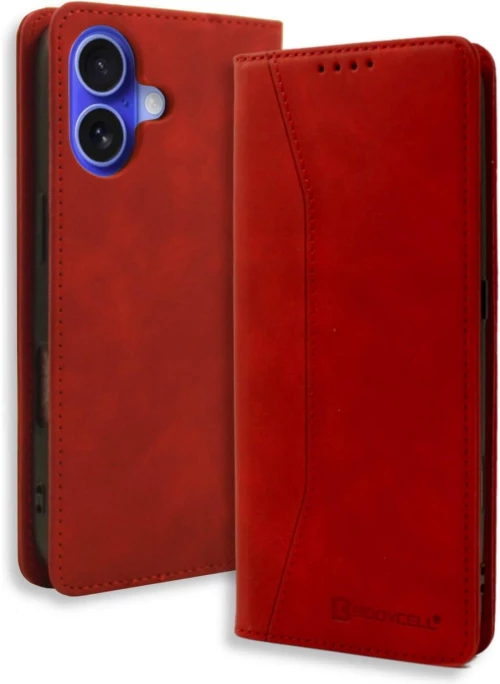 Θήκη iPhone 17 Bodycell Book Case Πορτοφόλι - Red (5206015083129)
