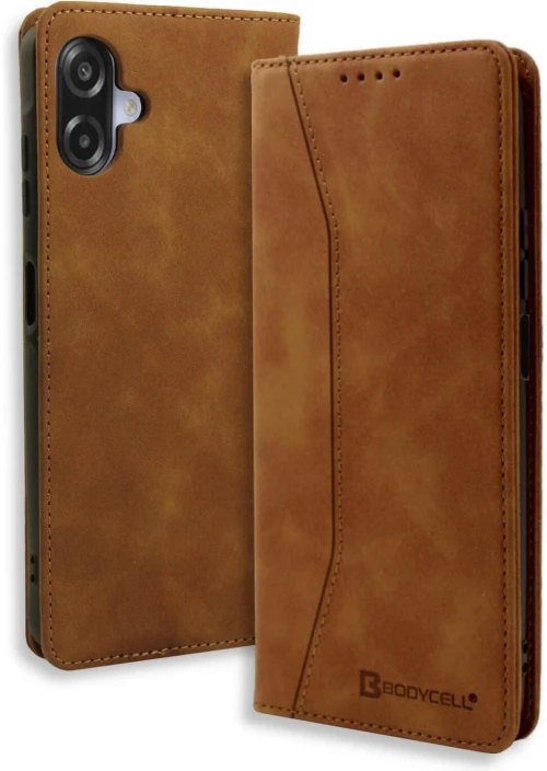 Θήκη Samsung Galaxy A07 4G Bodycell Book Case Πορτοφόλι - Brown (5206015084423)