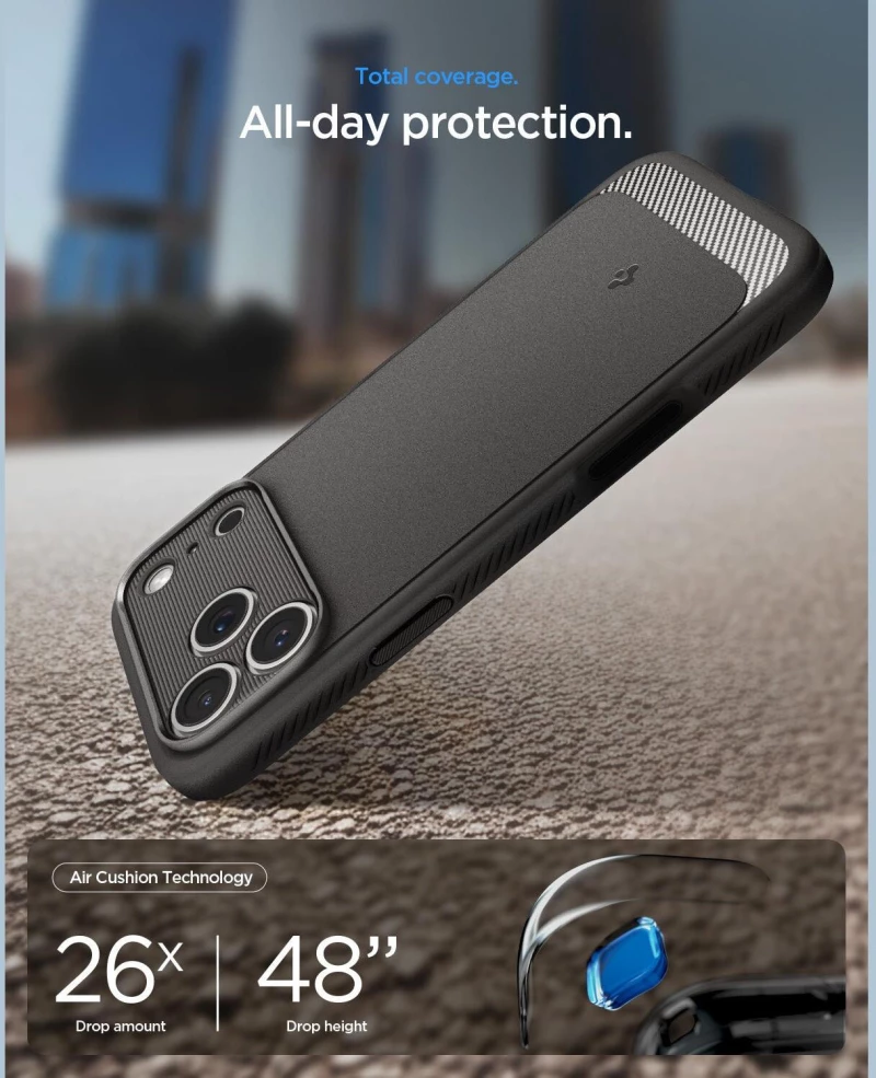 Θήκη iPhone 17 Pro Spigen Rugged Armor MagFit Ανθεκτική με MagSafe - Gray (ACS10330)
