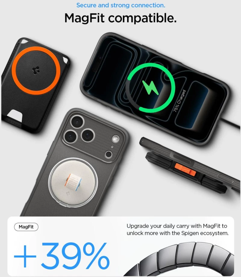 Θήκη iPhone 17 Pro Spigen Rugged Armor MagFit Ανθεκτική με MagSafe - Gray (ACS10330)
