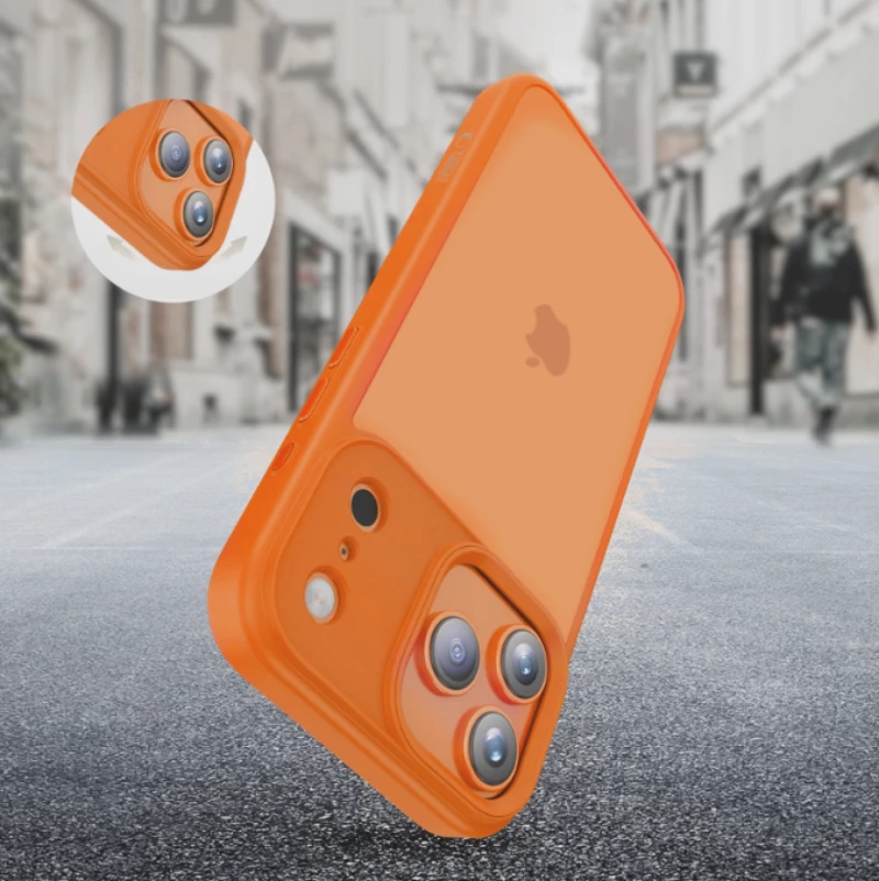 Θήκη iPhone 17 Pro Tech-Protect MagMat Σκληρή Ημιδιάφανη - Matte Cosmic Orange (5906302333967)