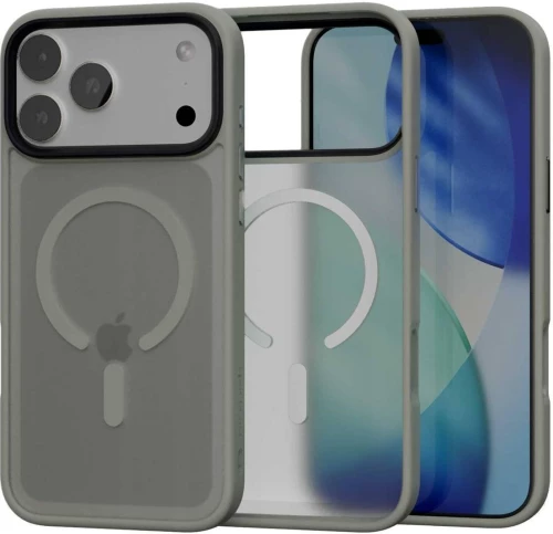 Θήκη iPhone 17 Pro Max Spacecase Fusion Mag Ημιδιάφανη Σκληρή με MagSafe - Gray (5905719138165)