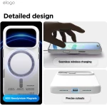 Θήκη iPhone 17 Pro Max Elago Magnetic Silicone Case Premium Σιλικόνης με MagSafe - White (ES17MSSC69PRO-WH)