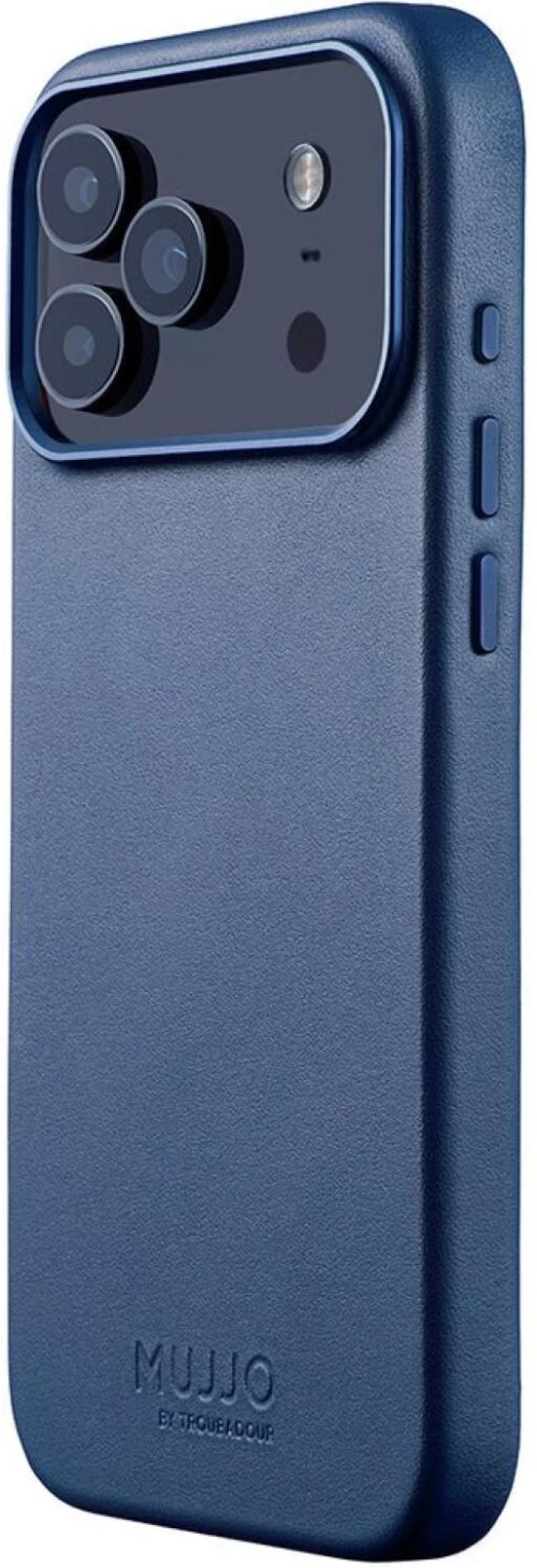 Θήκη iPhone 17 Pro Max MUJJO by Troubadour Full Leather Case Δερμάτινη με MagSafe - Monaco Blue (MUJJO-CL-063-BL)