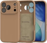 Θήκη iPhone 17 Pro Max Spacecase Silicone Mag Case Σιλικόνης με MagSafe - Brown (5905719132224)