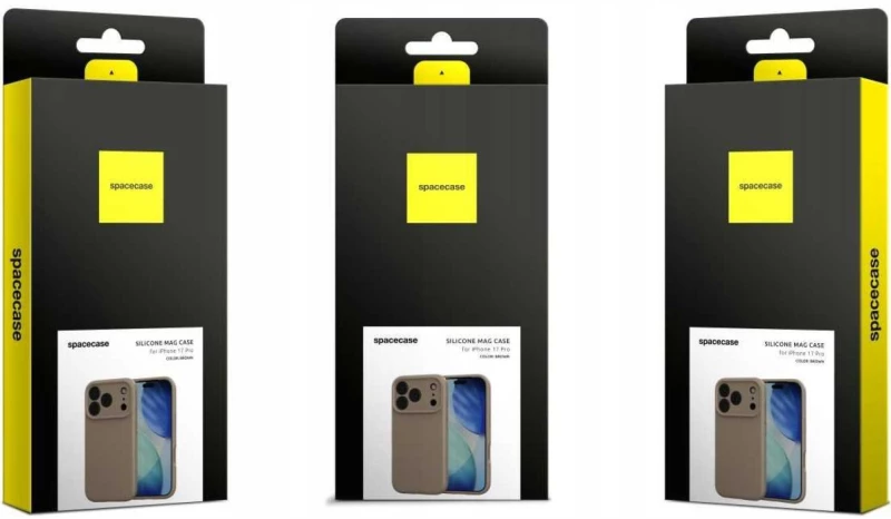 Θήκη iPhone 17 Pro Max Spacecase Silicone Mag Case Σιλικόνης με MagSafe - Brown (5905719132224)
