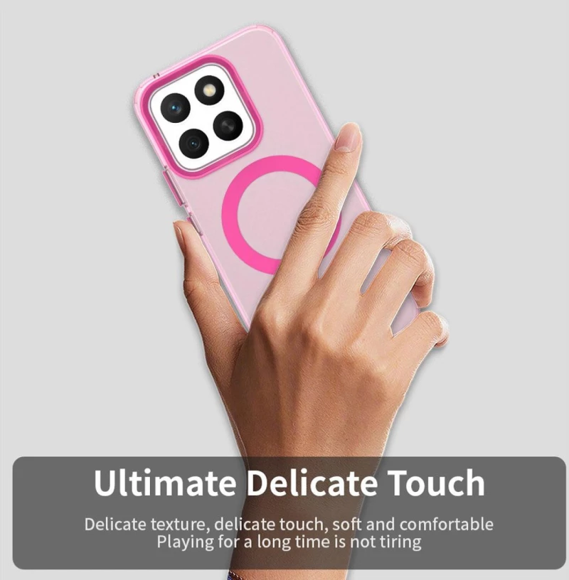 Θήκη Honor X8c Techsuit CandyCase Σκληρή Ημιδιάφανη με MagSafe - Pink (5949419310896)
