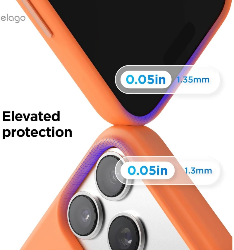 Θήκη iPhone 17 Pro Max Elago Magnetic Silicone Case Premium Σιλικόνης με MagSafe - Orange (ES17MSSC69PRO-OR)