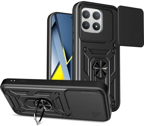 Θήκη Xiaomi Poco F8 Pro Tech-Protect Camshield Pro Ανθεκτική με Κάλυμμα για την Κάμερα & Ring Holder - Black (5906302352739)