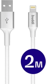 Καλώδιο Buddi Flex Φόρτισης & Μεταφοράς Δεδομένων USB-A σε Lightning 200cm 12W - White (8719246497469)
