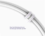 Καλώδιο Buddi Flex Φόρτισης & Μεταφοράς Δεδομένων USB-A σε Lightning 200cm 12W - White (8719246497469)