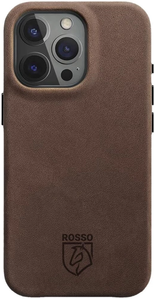 Θήκη Apple iPhone 16 Pro - Rosso Elite Back Cover Δερμάτινη με MagSafe - Brown (8719246454196)