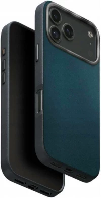 Θήκη iPhone 17 Pro Uniq Lyden Duo Series MagClick Ανθεκτική με MagSafe από Premium Vegan Δέρμα & Μεταλλικό Πλαίσιο Κάμερας - Steel Blue / Charchoal (UNIQ-IP6.3P(2025)-LDSSBLUCHR)