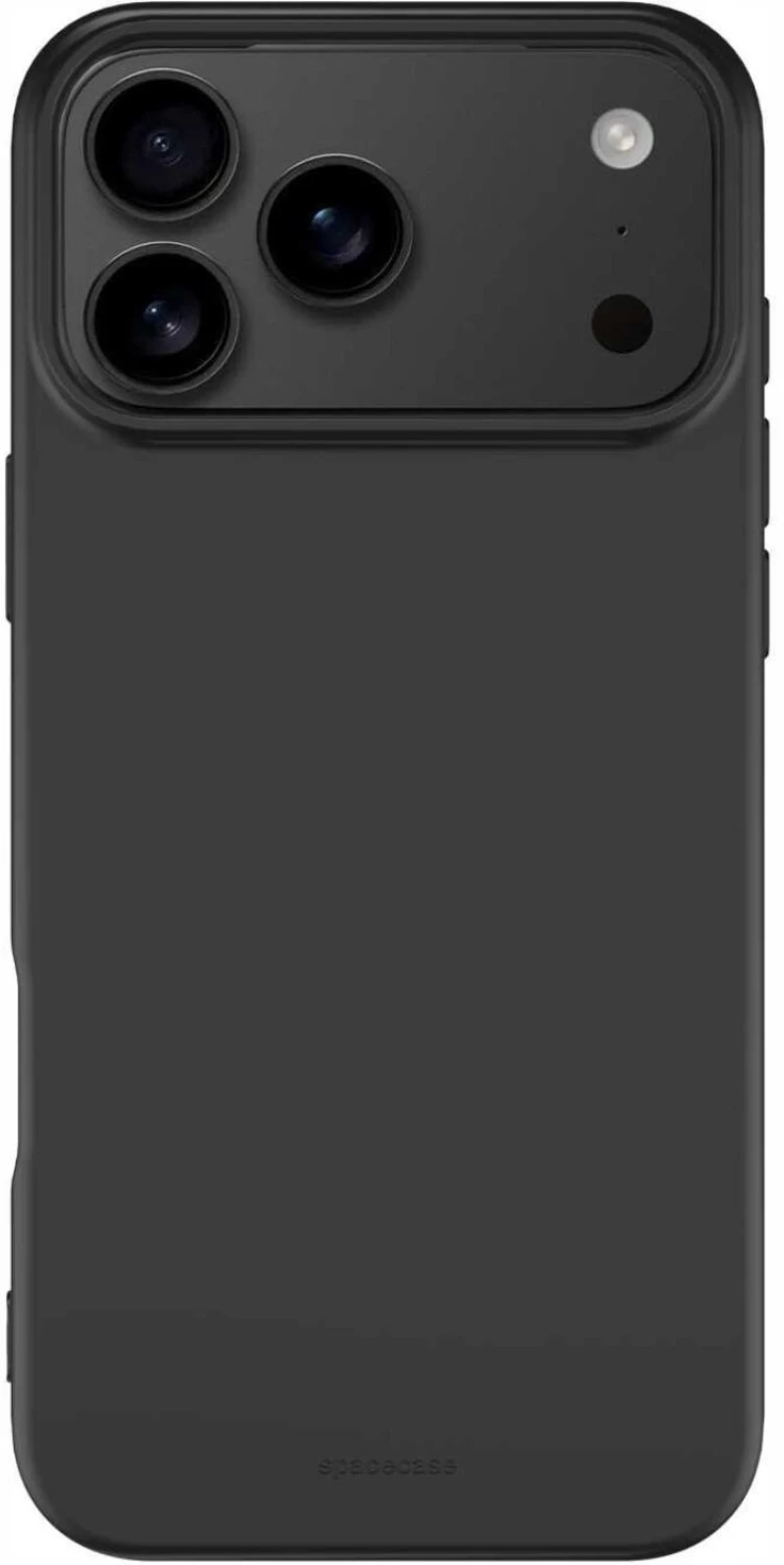 Θήκη iPhone 17 Pro Spacecase Silicone Case Σιλικόνης - Black (5905719131364)