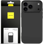 Θήκη iPhone 17 Pro Spacecase Silicone Case Σιλικόνης - Black (5905719131364)