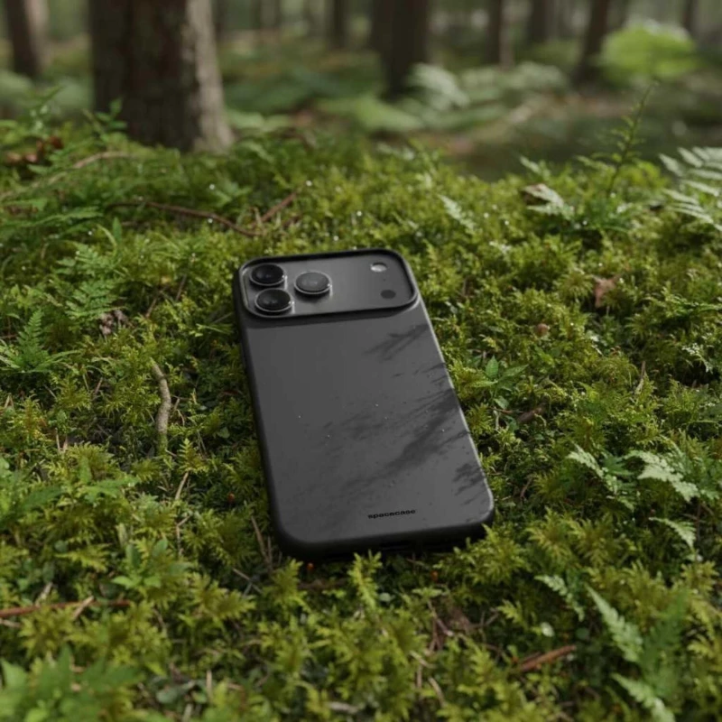 Θήκη iPhone 17 Pro Spacecase Silicone Case Σιλικόνης - Black (5905719131364)