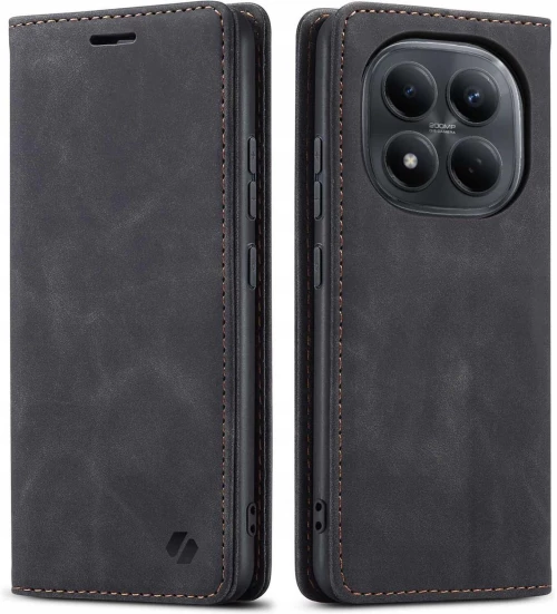 Θήκη Xiaomi Redmi Note 15 Pro 4G Spacecase Wallet Πορτοφόλι - Black (5905719140045)