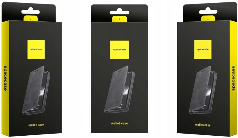 Θήκη Xiaomi Redmi Note 15 Pro 4G Spacecase Wallet Πορτοφόλι - Black (5905719140045)