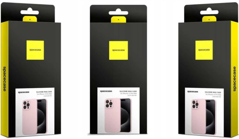 Θήκη iPhone 15 Pro Max Spacecase Silicone Mag Case Σιλικόνης με MagSafe - Baby Pink (5905719137878)