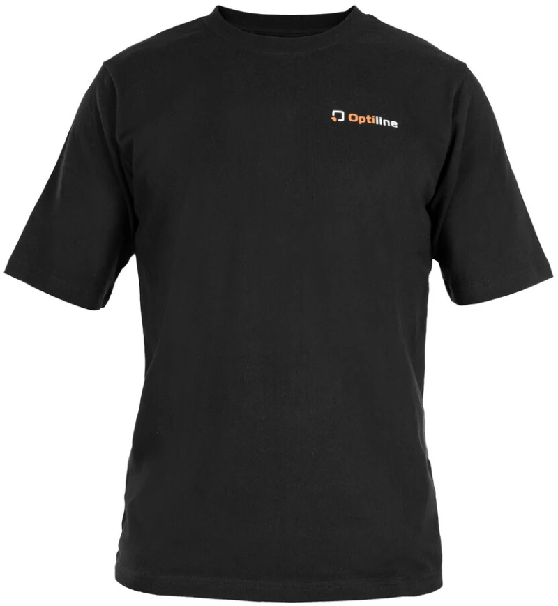 ΜΠΛΟΥΖΑΚΙ T-SHIRT ΜΑΥΡΟ OPTILINE (XL) 100% ΒΑΜΒΑΚΕΡΟ 1ΤΕΜ.